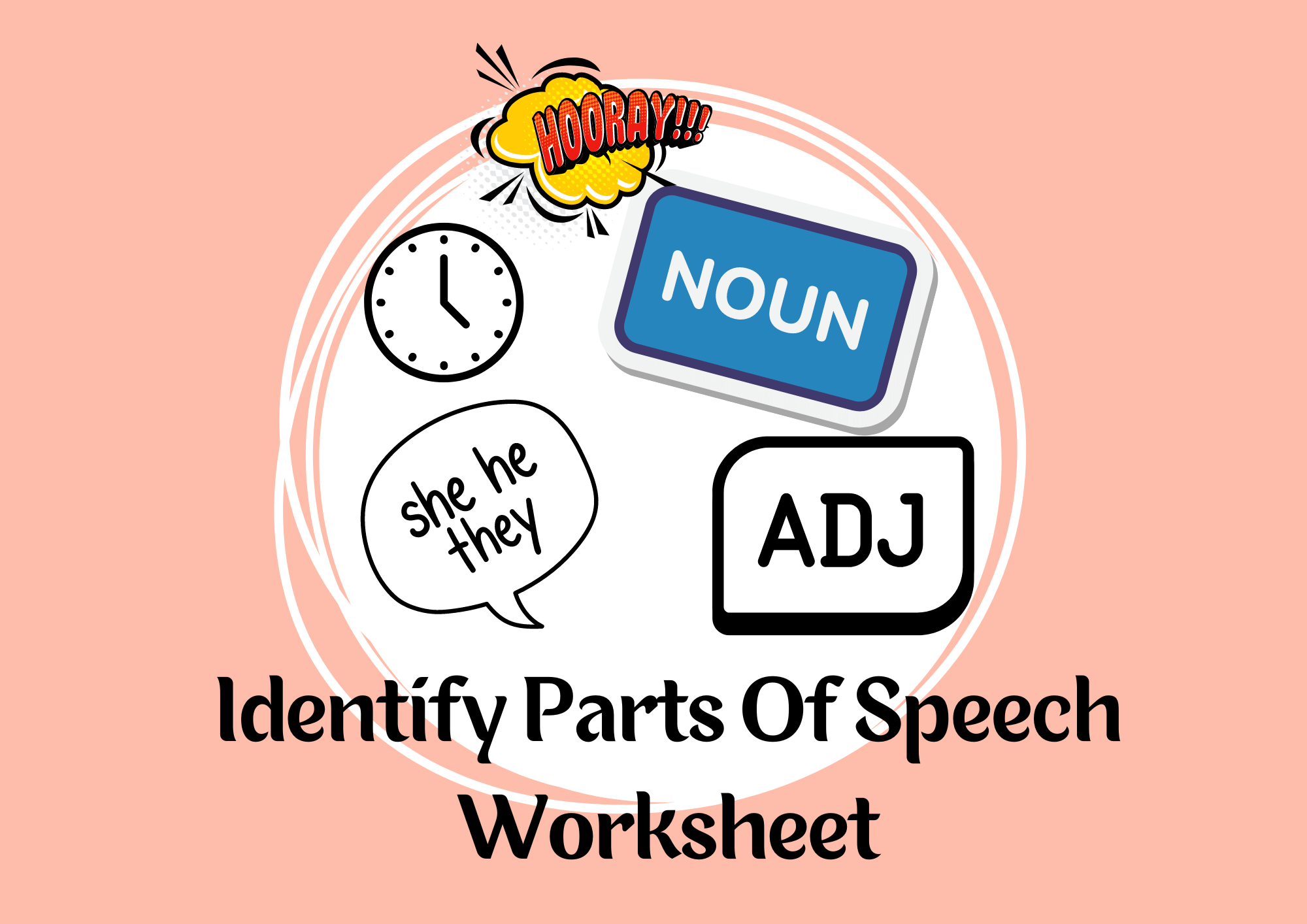 Identify parts of speech worksheet
