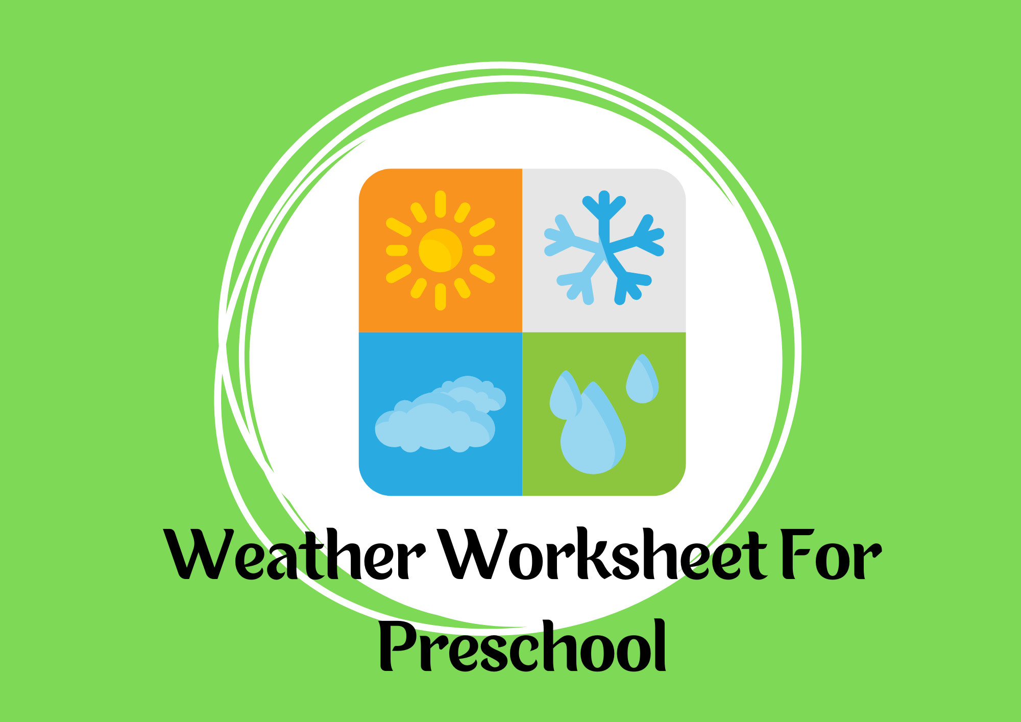 Weather Worksheet For Preschool